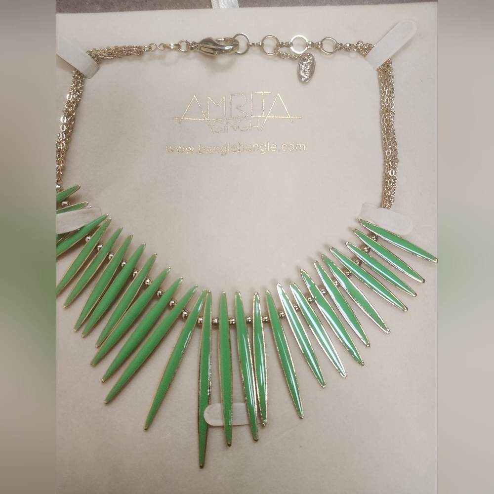 Amrita Singh Green Spike Necklace